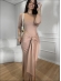VESTIDO LONGO KIMBERLY - BEGE NOVO