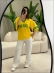 BLUSA AMPLA BRASIL LISA - AMARELO