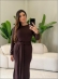 VESTIDO LONGO KIMBERLY - MARROM