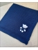 MANTA BEBÊ TRICOT URSO - AZUL MARINHO