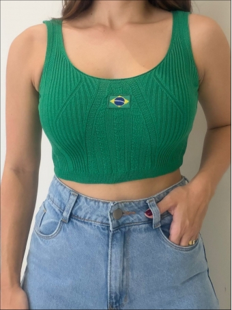 CROPPED BANDEIRA LÚCIA