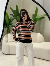 BLUSA POLO ADRIANA - PRETO/BEGE NOVO
