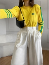 BLUSA FRIDDA BANDEIRA - AMARELO