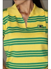 BLUSA MANGA LONGA BANDEIRA ALINE - AMARELO