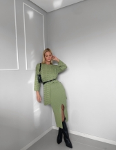 BLUSA RENDADA LILIAN - Verde malva