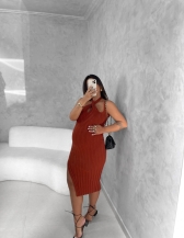 VESTIDO TRANSPASSADO LYRA - Telha