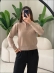 BLUSA ZIPER KEITY - AREIA - LISO