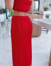 VESTIDO TOMARA QUE CAIA DEISE - Vermelho