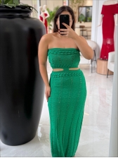 VESTIDO TOMARA QUE CAIA DEISE - VERDE BANDEIRA