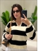 BLUSA POLO TATI - Off white com preto