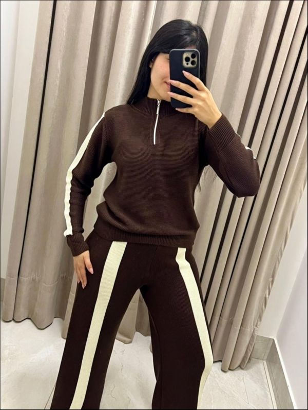CONJUNTO BICOLOR HELO - MARROM