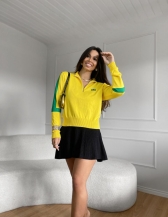 BLUSA BANDEIRA ZIPER - AMARELO