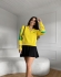 BLUSA BANDEIRA ZIPER - AMARELO