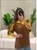 TSHIRT RENDADA BRASIL - MARROM/AMARELO