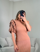 BLUSA BABADOS SUZY - Bege novo