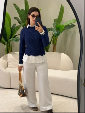 BLUSA BICOLOR VANESSA