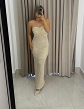 VESTIDO TOMARA QUE CAIA  SASHA - Areia