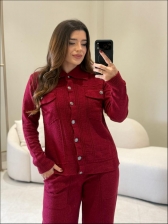 CONJUNTO MOUSSE JOSEFA - VERMELHO