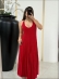 VESTIDO PLISSADO MAYARA - VERMELHO