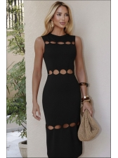 VESTIDO RECORTES DIVA - PRETO