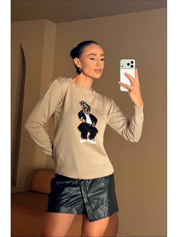 BLUSA URSO LAUREN - AREIA