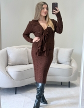 CONJUNTO DANÚBIA - Marrom