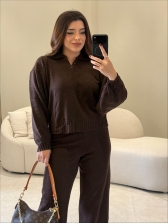 CONJUNTO MOUSSE LIGIA - MARROM