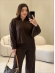 CONJUNTO MOUSSE LIGIA - MARROM
