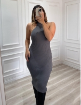 VESTIDO MODAL OLIVIA - Grafite