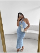 VESTIDO RENDADO GLÓRIA - AZUL BEBE