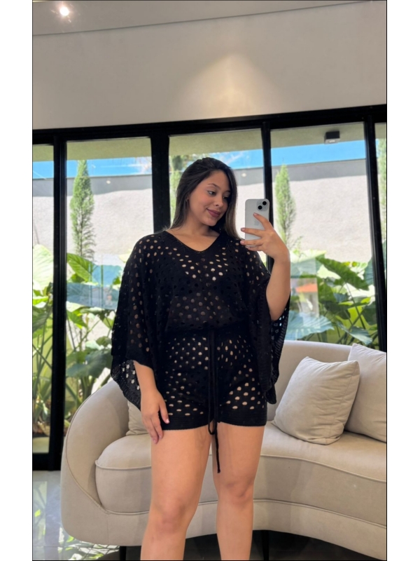 CONJUNTO SHORT LUANA - PRETO