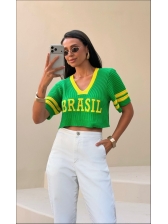 CROPPED NEW BRASIL - VERDE BANDEIRA