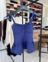 REGATA PEPLUM - Azul