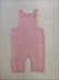 SALOPETE LISA TRICOT BEBÊ - ROSA BEBE