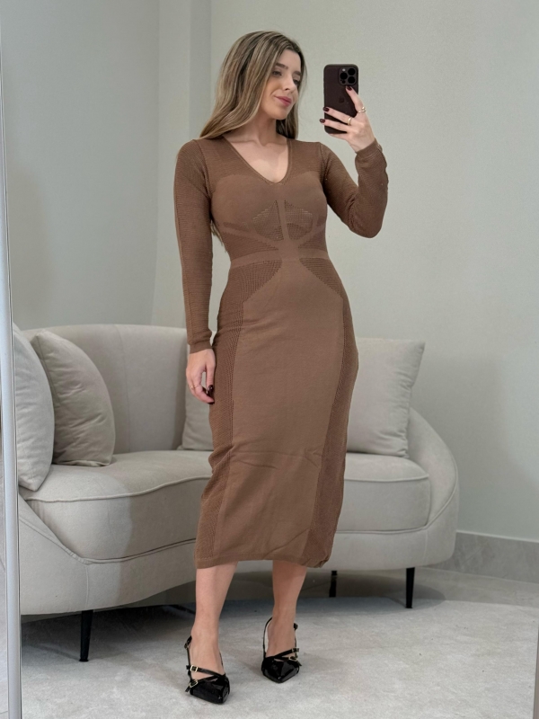 VESTIDO ÁQUILA - Caqui