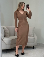 VESTIDO ÁQUILA - Caqui