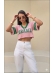 CROPPED NEW BRASIL - ROSA BEBE