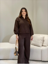 CONJUNTO MOUSSE LIGIA - MARROM