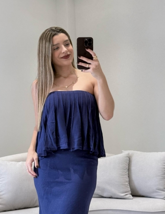 VESTIDO TOMARA QUE CAIA GRETA