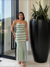 CONJUNTO POSITANO - LISTRADO - VERDE MENTA