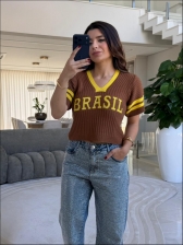 CROPPED NEW BRASIL - MARROM