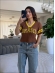 CROPPED NEW BRASIL - MARROM