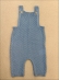 SALOPETE LISA TRICOT BEBÊ - AZUL BEBE