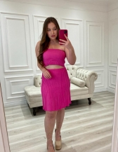 CONJUNTO TOP FAIXA ELIANA - Pink