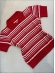 TSHIRT POLO LISTRAS - VERMELHO/OFF WHITE