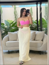 SAIA RENDADA BÁRBARA - OFF WHITE