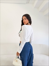 CROPPED TEAM BRASIL - BRANCO