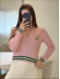 JAQUETA ZIPER BRASÃO BRASIL - ROSA BEBE