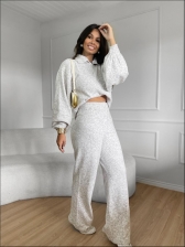 CONJUNTO MOUSSE LIGIA - BRANCO MESCLA