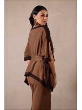 CONJUNTO KIMONO  NARCISA - CARAMELO